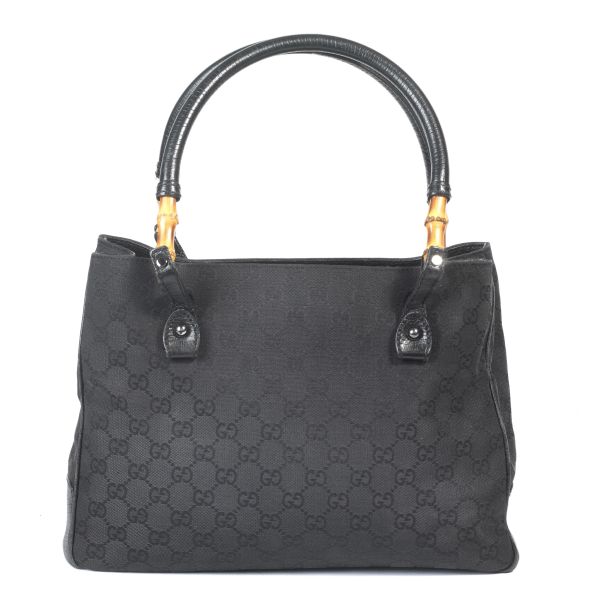 ハンドバッグ Gucci Borsa A Mano Gucci Patent Leather Bamboo Night Evening Bag