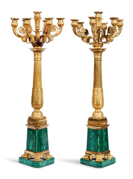      COPPIA DI CANDELABRI, FRANCIA, SECOLO XIX 