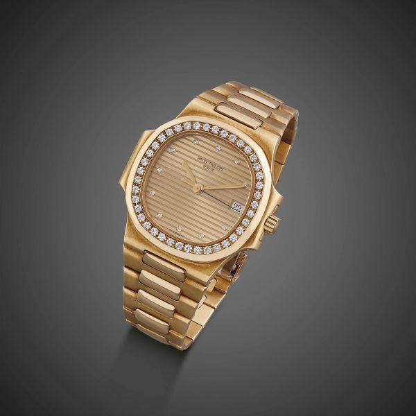 PATEK PHILIPPE NAUTILUS REF. 3800/3 QUADRANTE GILT N. 29056XX IN ORO GIALLO ANNO 1993