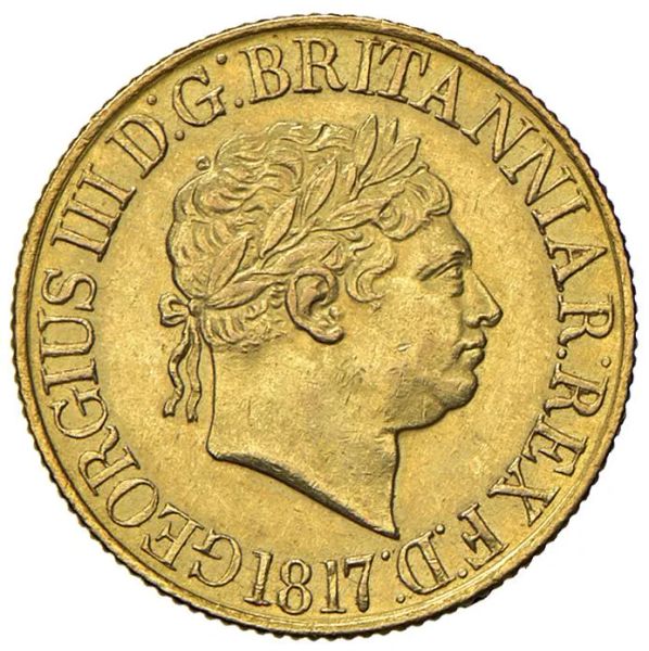      INGHILTERRA GIORGIO III (1760-1820) 1 SOVEREIGN 1817 
