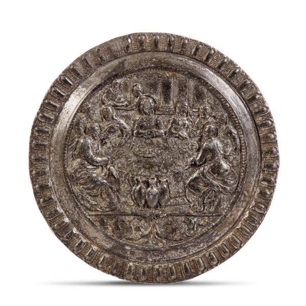 



France, 16th century, The Wedding at Cana, tin