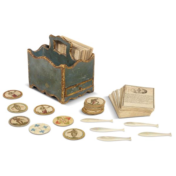 A VENETIAN BOX WITH A GAME, 18TH CENTURY