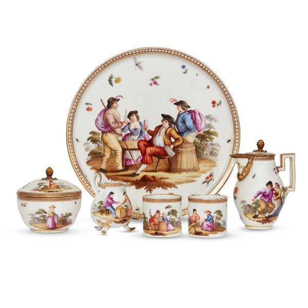 



A MEISSEN T&Ecirc;TE A T&Ecirc;TE SERVICE, LATE 18TH CENTURY