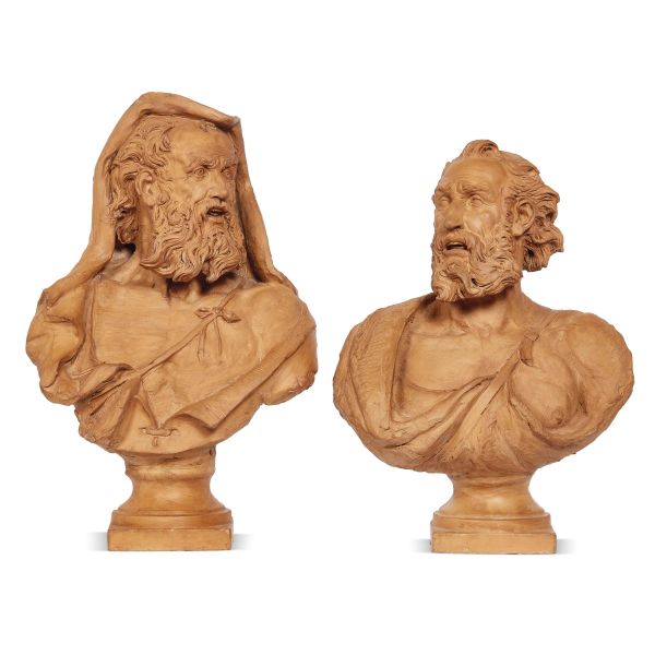 



A PAIR OF EMILIAN BUSTS, 17TH CENTURY