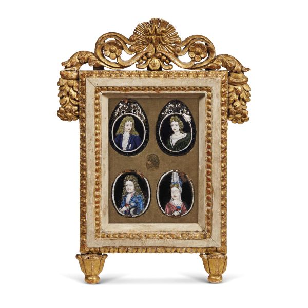 FOUR LIMOGES PLAQUES, 19TH CENTURY