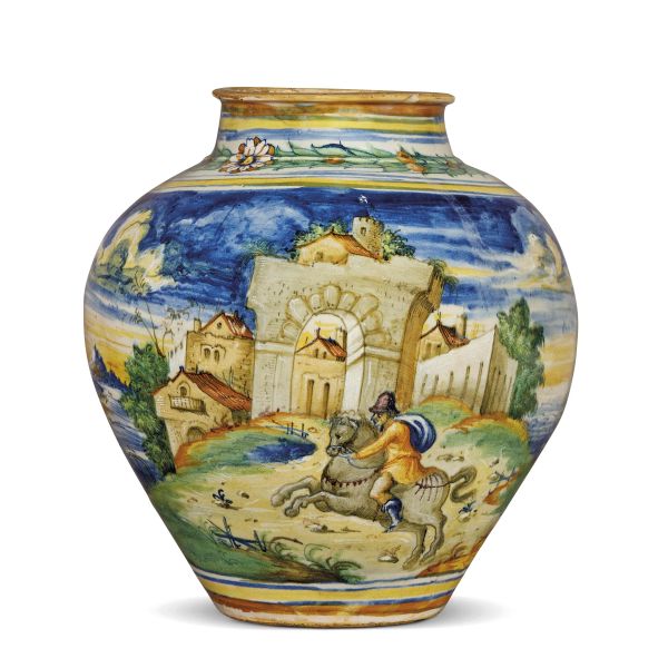 GRANDE VASO A BOCCIA, VENEZIA, MASTRO DOMENICO E COLLABORATORI, 1560-1570 CIRCA