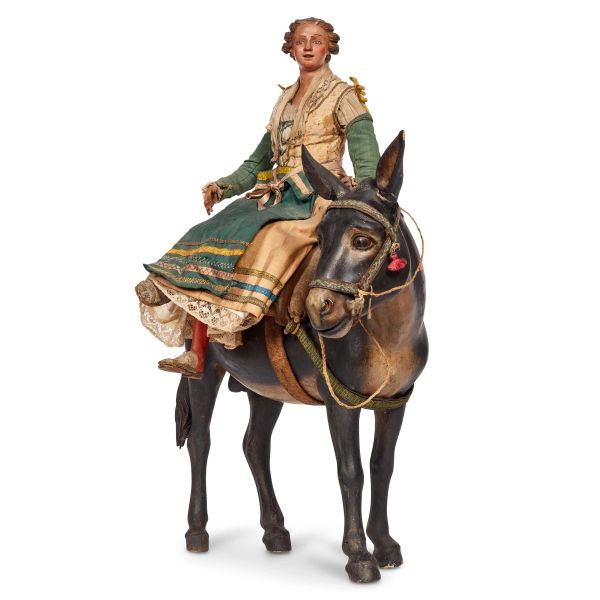 POPOLANA A DORSO DI MULO, NAPOLI, FINE SECOLO XVIII