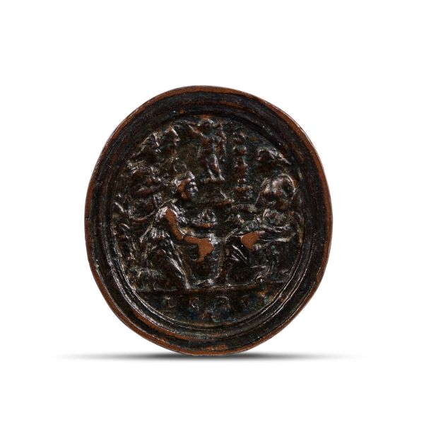 



Monomogrammist L.C.I., Mantua, before 1480, Sacrifice to Cupid, bronze