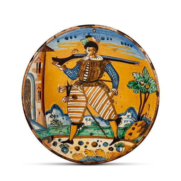 



A DISH, MONTELUPO, LATE 16TH CENTURY