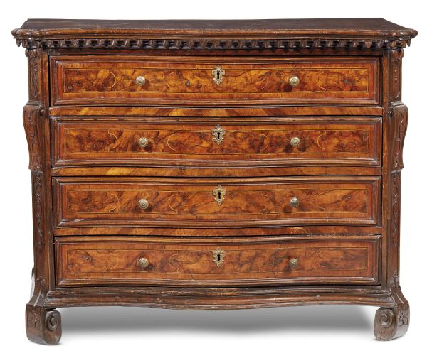A LOMBARD COMMODE WITH FALL FRONT, 18TH CENTURY