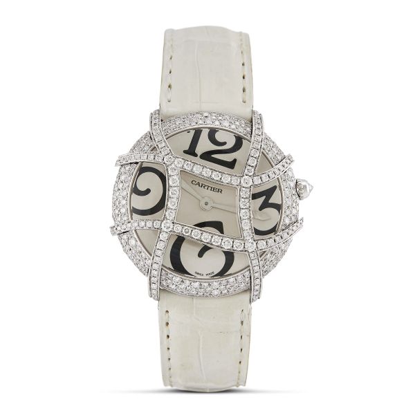 Cartier - CARTIER LIBRE RONDE FOLLE REF. 2991 N. 40474MX IN WHITE GOLD WITH DIAMONDS