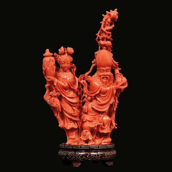



A RED CORAL CARVING, CHINA, QING DYNASTY, 19TH CENTURY