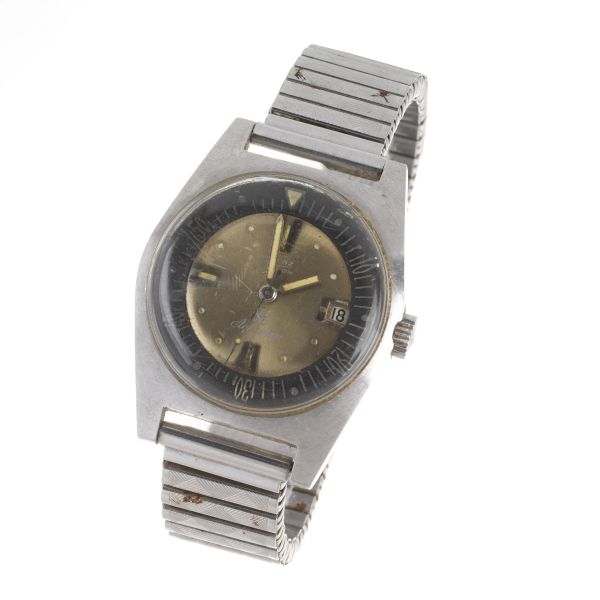 LORENZ AQUASTAR DIVER REF. 1701 N. 2668XX STAINLESS STEEL WRISTWATCH