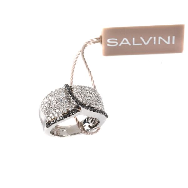 SALVINI DIAMOND BAND RING IN 18KT WHITE GOLD