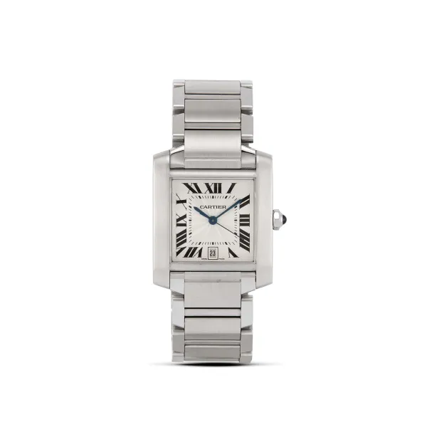 Cartier - 



CARTIER TANK FRANCAISE BIG SIZE STAINLESS STEEL WRISTWATCH&nbsp; 