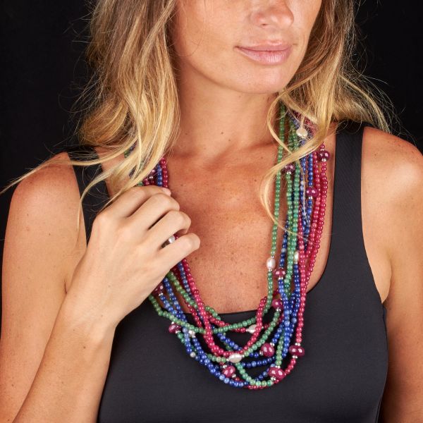 LUNGA COLLANA MULTIFILO