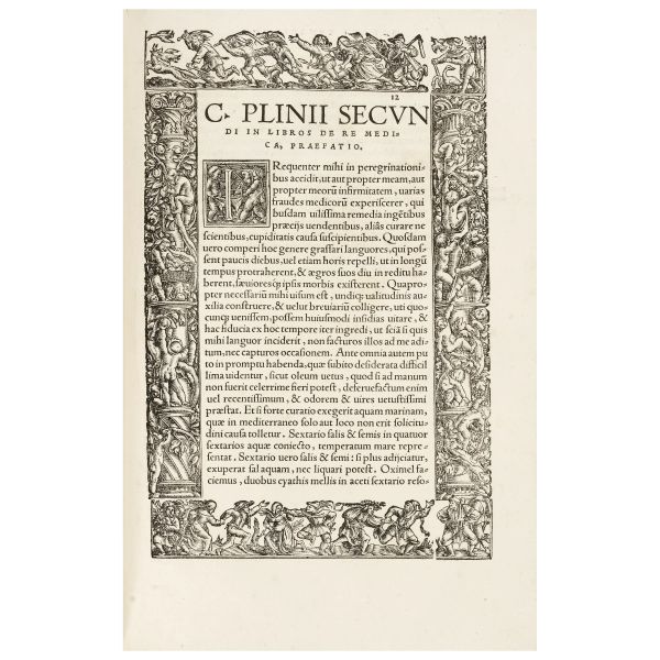 First edition of the first collection of ancient authors on pharmacology and nutrition