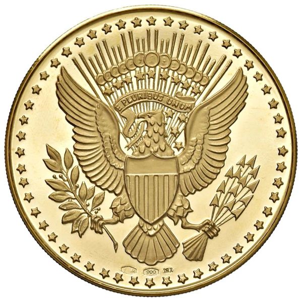STATI UNITI. MEDAGLIA ORO CHE COMMEMORA J.F. KENNEDY (1917-1963)