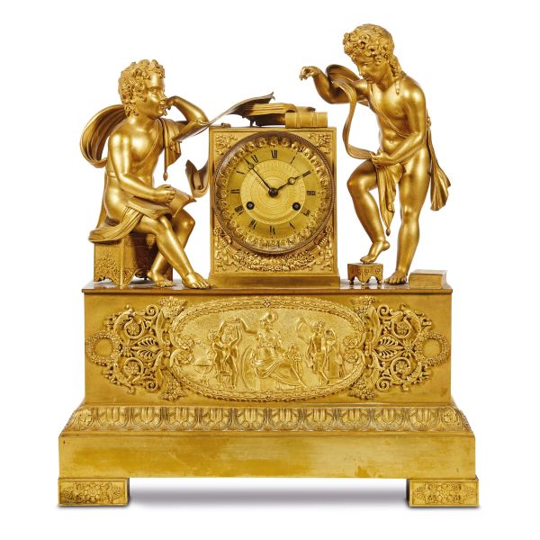 



A FRENCH MANTEL CLOCK, FIRST HALF 19TH CENTURY