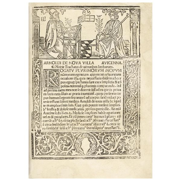 Assai raro erbario, il primo stampato in Italia dal primo tipografo attivo a Vicenza