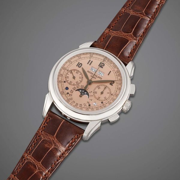 PATEK PHILIPPE REF. 5270P-001 CRONOGRAFO CALENDARIO PERPETUO N. 72063XX/63077XX ANNO 2018