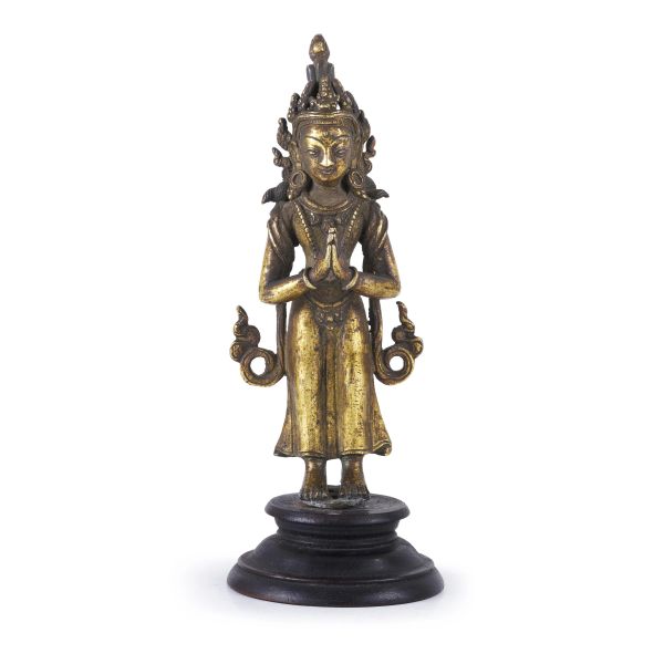 FIGURE OF A BODHISATTVA, TIBET, 18TH CENTURIES