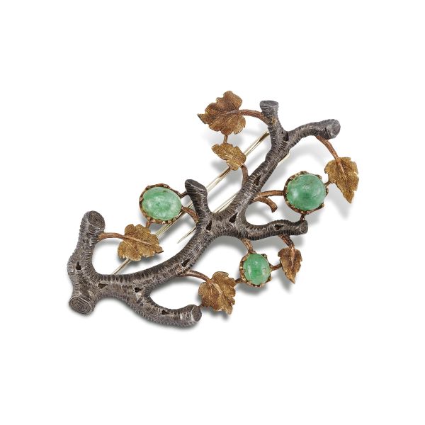 Buccellati - BUCCELLATI GRAPEVINE-SHAPED BROOCH IN METAL