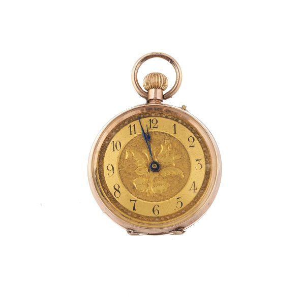 DUE PICCOLI OROLOGI DA TASCA IN ORO A BASSO TITOLO