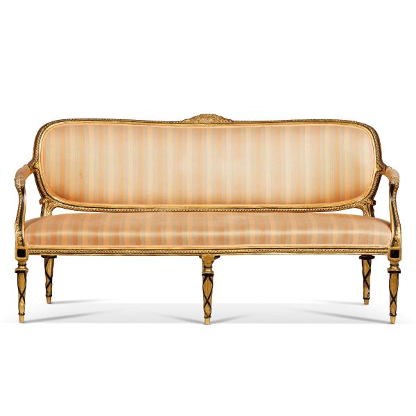 



A PAIR OF FLORENTINE SOFAS, LATE 18TH CENTURY