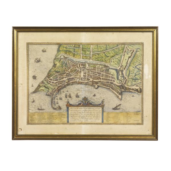 (Ancona)   Ancona Civitas Picenii celeberrima, ad Mare Adriaticum Posita. XVI-XVII secolo.