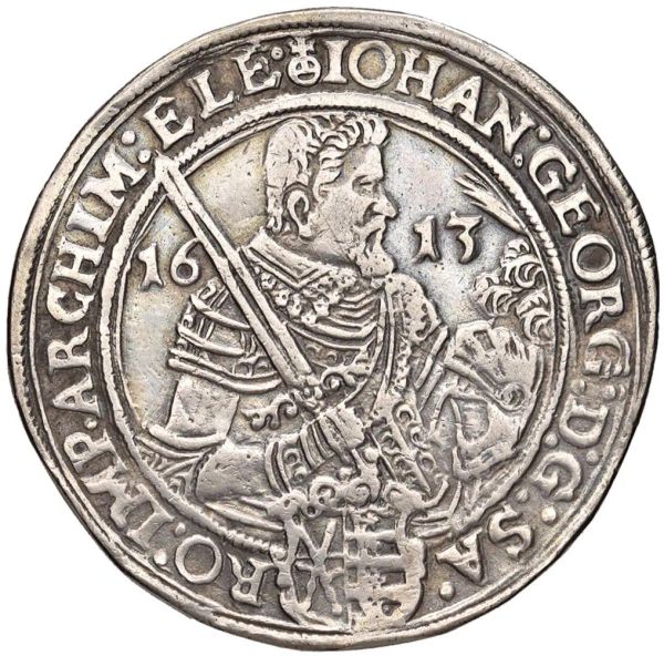 GERMANIA, DRESDA, JOHANN GEORG I E AUGUST (1611-1615), TALLERO 1613