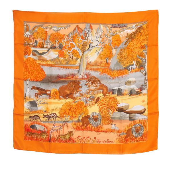 HERMES SILK SCARF "NUBA MOUNTAIN"