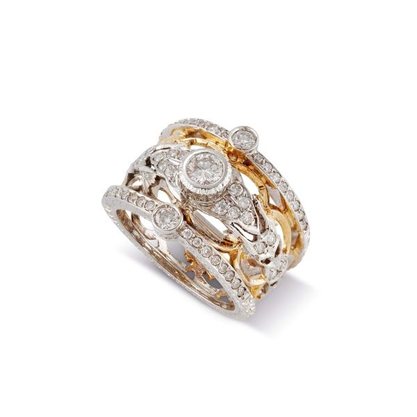



DIAMONDS RING IN 18KT TWO TONE GOLD