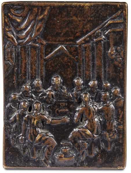 Augsburg, Circle of Matthias Wallbaum, early 17th century, The Last Supper, bronze