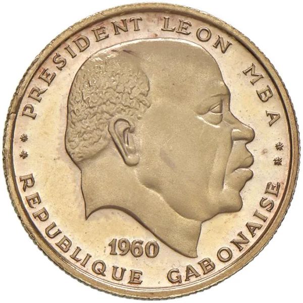 



GABON. REPUBBLICA 25 FRANCHI 1960 