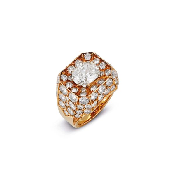 



DIAMOND CHEVALIER RING IN 18KT YELLOW GOLD