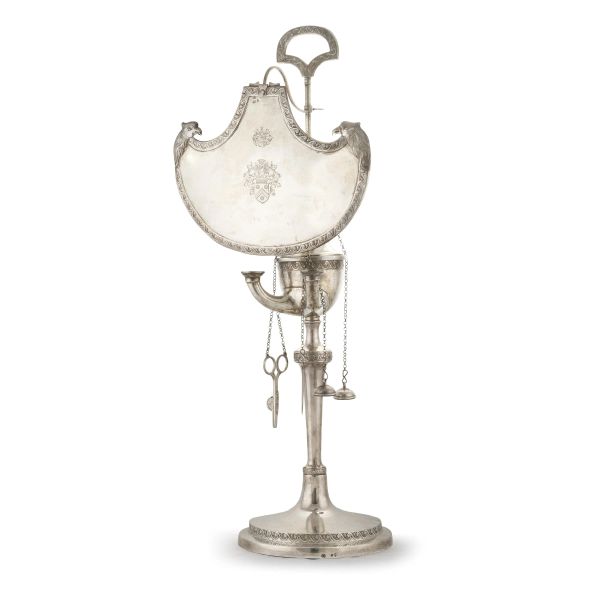 A SILVER LUCERNA, NAPLES, 1810 CIRCA, MARK OF PIETRO SCHISANI