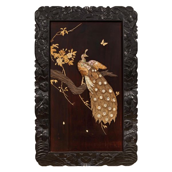 



PAIR OF PANELS WITH PEACOCKS, JAPAN, 19TH CENTURY