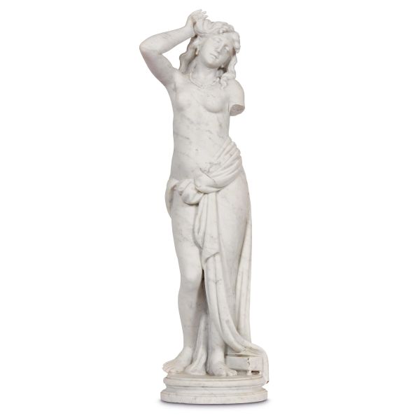 



Italian School, 20th century, female nude, white marble