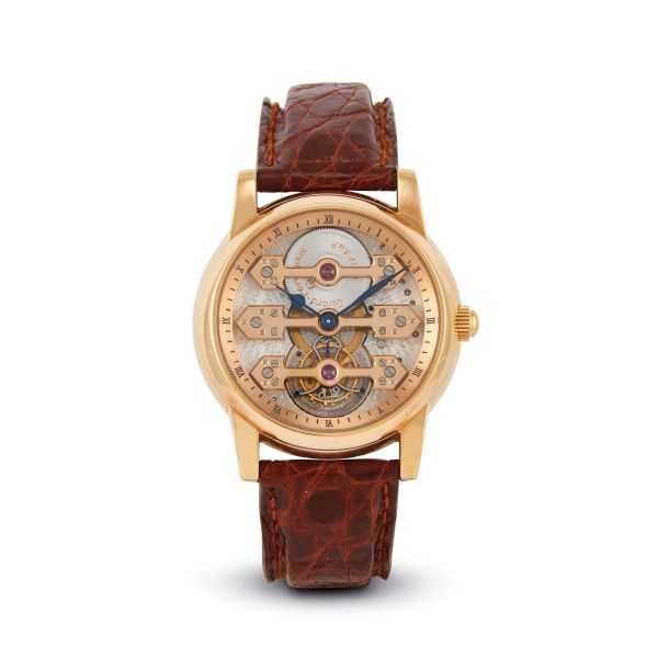 GIRARD PERREGAUX THREE BRIDGES TOURBILLON REF. 99193-52002-BA6A ROSE GOLD WRISTWATCH