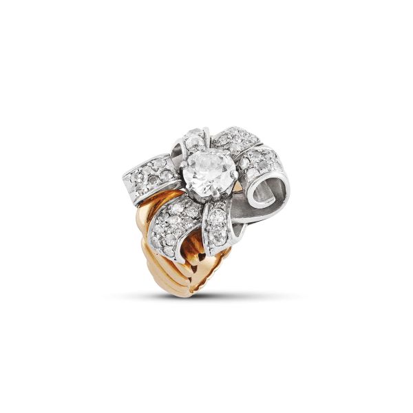 



DIAMOND RING IN 18KT ROSE GOLD AND PLATINUM