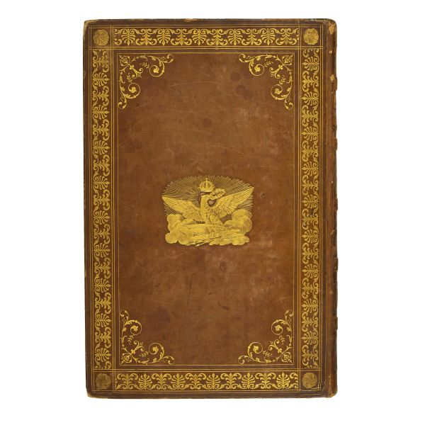 Elegante legatura napoleonica con aquila imperiale  