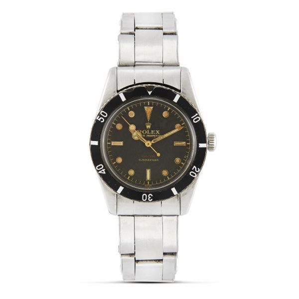 ECCEZIONALE ROLEX SUBMARINER REF. 6536  SCRITTA ROSSA "NO UNIT" N. 893XX ANNO 1955