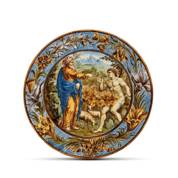 



A DISH, CASTELLI, LATE 18TH CENTURY