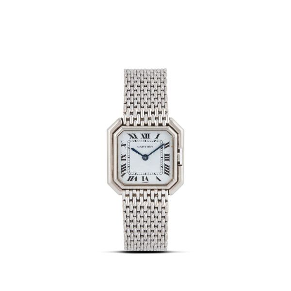 



CARTIER PARIS CEINTURE WHITE GOLD WRISTWATCH
