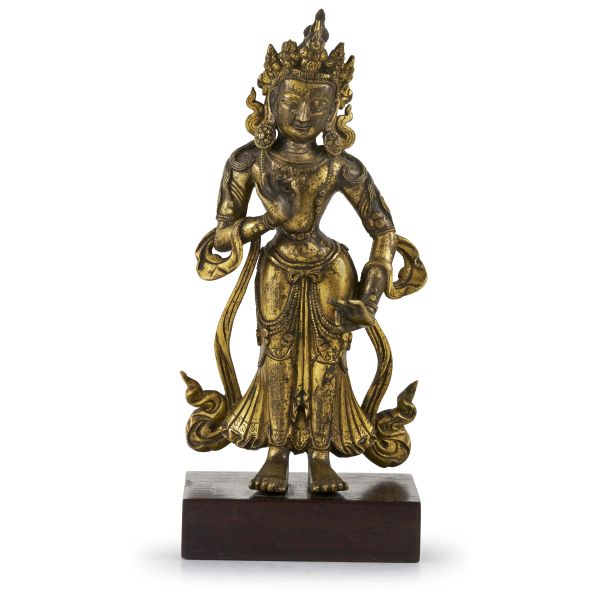 



A GILT BRONZE FIGURE OF TARA, TIBET, 18TH CENTURY