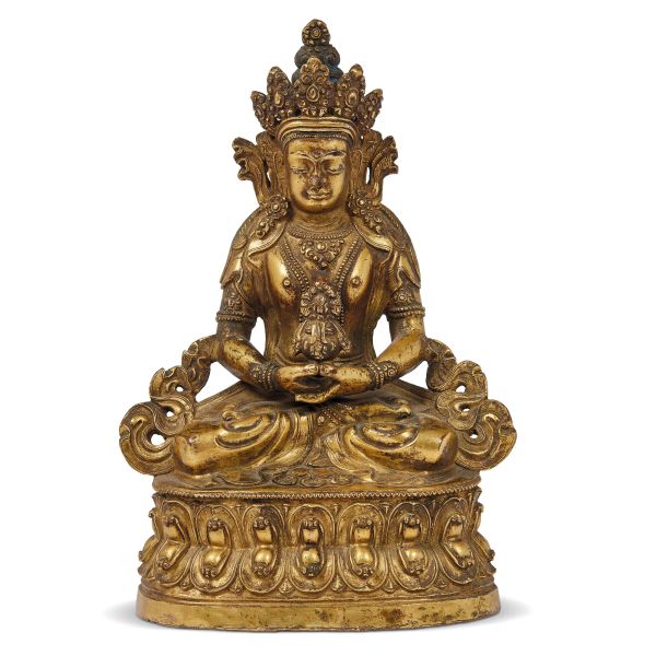 



SCULTURA RAFFIGURANTE AMITAYUS, TIBET, SEC. XVIII