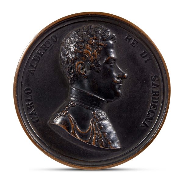 Italy, 1847, Carlo Alberto, bronze
