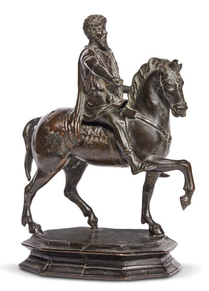 Roman, 18th century, Marcus Aurelius, bronze, 28x22x12 cm