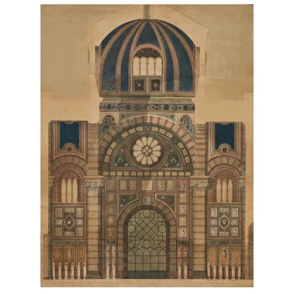 Maciachini, Carlo. Progetto per la realizzazione del Famedio. Milano, 1 marzo 1885.